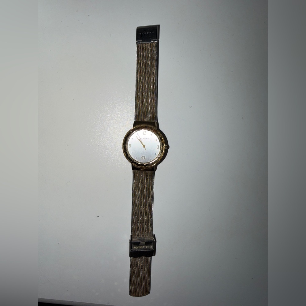 Skagen Gold-Tone Mesh Smartwatch
